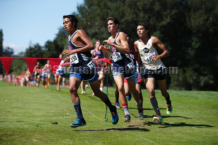 2014StanfordD2Boys-115.JPG - D2 boys race at the Stanford Invitational, September 27, Stanford Golf Course, Stanford, California.